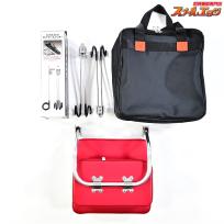 【釣楽工房製】 銀閣釣台用背もたれクッション/チェア 銀閣釣台用 長さ32cm/幅32cm/跨ぎ幅30cm ロッドケースハンガー付 K_100