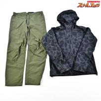 【シマノ】 DSエクスプローラーレインジャケット&パンツ RA-04JT/RA-04PT ブラックダックカモ/カーキ サイズアジアXL SHIMANO K_100
