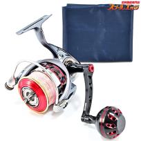 【ダイワ】 15ルビアス 3012H SLPWスピニングハンドルキャップ&RCSエアスプールII3012レッド&ゴメクサスハンターズ65mmカスタムハンドル装着 DAIWA LUVIAS