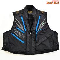 【オーナー】 鮎渓流ライトフィットベスト ブラックxブルー サイズM OWNER VEST K_100