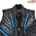 【オーナー】 鮎渓流ライトフィットベスト ブラックxブルー サイズM OWNER VEST K_100