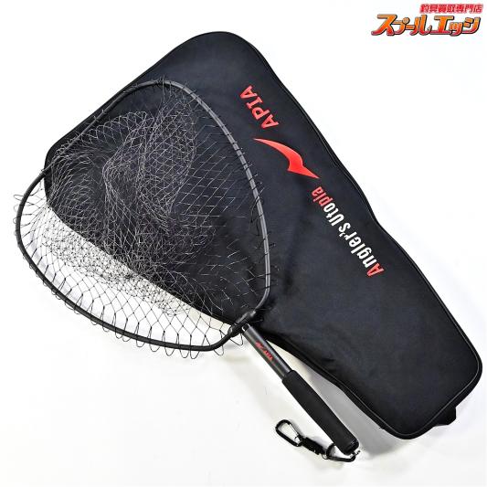 【アピア】 カーボンウェーディングネット ランディングネット タモ枠 縦530mm 横460mm 195g WN5346 APIA CARBON WADING NET K_150