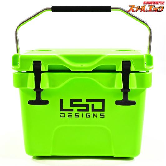 【LSDデザインズ】 ストロングクーラーボックス 15L チャートグリーン 外寸H33cmxW45cmxD34cm 内寸H25cmxW30cmxD23.5cm 厚み27mm 重量5.5kg L.S.D. Designs K_100