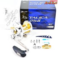 【シマノ】 13タリカ 25II SPIミゾハン130mmカスタムハンドル&Tマークハンドルノブ装着 SHIMANO TALICA