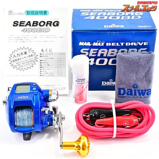 【ダイワ】 シーボーグ 400BD アイズファクトリーパワーハンドルタイプ3装着 使用距離32.8 使用61時間 DAIWA SEABORG