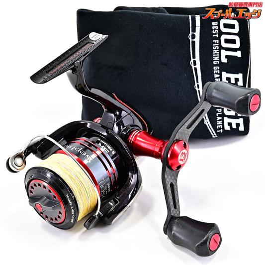 【シマノ】 09セフィア C3000S ブリーデン90mmカーボンダブルハンドル&ハンドルキャップ装着 SHIMANO Sephia