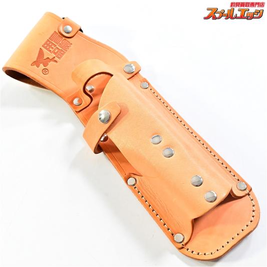 【冒険用品】 レザーホルスター ボガグリップ専用 ヌメ皮レザー L字ホルダー 日本産 BOGAGRIP LEATHER HOLSTER ボガグリップ フィッシュグリップ K_060