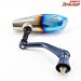 【シマノ】 21ツインパワー SW10000PG 75mm純正ハンドル 右巻き軸装着 ゴメクサス T105チタンハンドルノブ装着 SHIMANO TWIN POWER HANDLE