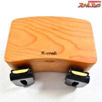 【Kクラフト】 くり抜き式木製餌箱 Mサイズ 18cmx10.5cm ワンタッチ着脱 開閉部ローラーキャッチ式 K-craft K_060