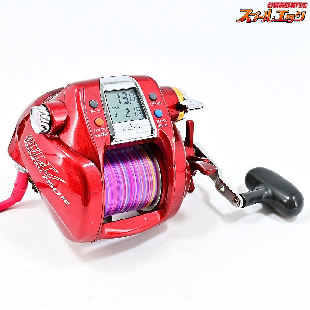 ダイワ】 タナコン ブル 750Fe 使用距離18.9km 使用37時間 DAIWA