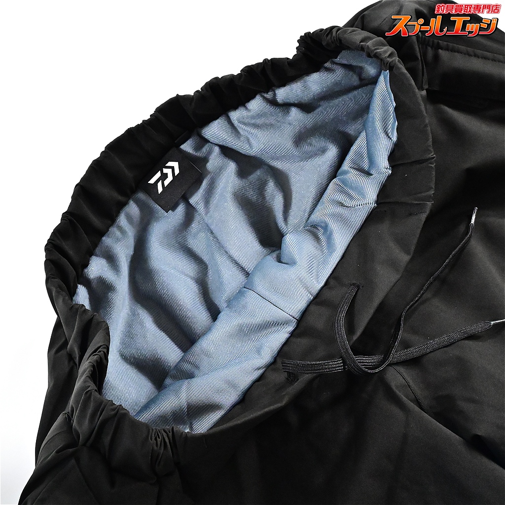 【美品】Daiwaダイワ ウインドブロックパーカー ブラック　サイズL　ブラック ダイワ】 レインマックスウィンタースーツ DW-3524 サイズL