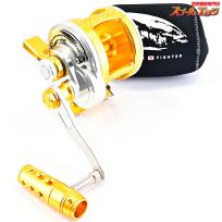 【ミヒロ精機xサイトウ精機】 ストロングファイター クラシックMX ミドルギア1:4 ラインキャパ12号300m オレンジ/シルバー MIHIRO STRONG FIGHTER CLASSIC