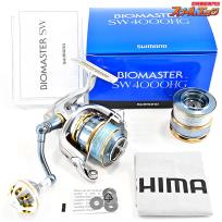 【シマノ】 13バイオマスター SW4000HG ゴメクサス42mmカスタムハンドルノブ装着 SW5000純正スプール付 SHIMANO BIO-MASTER
