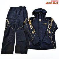 【がまかつ】 ゴアテックス レインスーツ GM-3412 上下セット サイズL ブラック GAMAKATSI GORE-TEX K_100