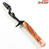 【スローテーパー】 ウッドストレートグリップ メープルバール シングルハンドル チャンピオンフェルール Slowtaper WOOD GRIP K_090