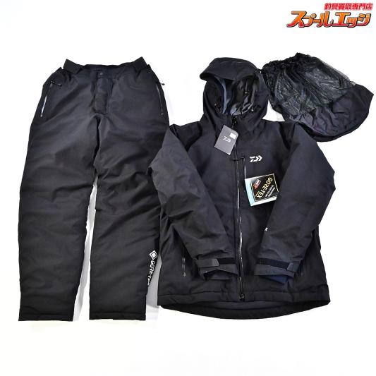 【ダイワ】 ゴアテックス プロダクト ウィンタースーツ DW-1922 上下 サイズアジアM ブラック DAIWA GORE-TEX WINTER Wear K_100