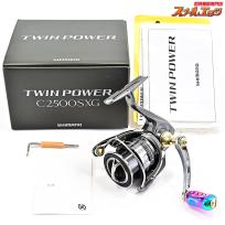 【シマノ】 24ツインパワー C2500SXG ハイテン55mmカスタムハンドル装着 SHIMANO TWIN POWER
