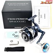 【シマノ】 21ツインパワー SW6000HG ゴメクサス70mmカスタムハンドル装着 SHIMANO TWIN POWER