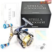 【シマノ】 10ステラ C3000SDH リブレ ウイング 98 シルバー フォルテノブ ファイヤーブルー&カスタムバランサー装着 SHIMANO STELLA