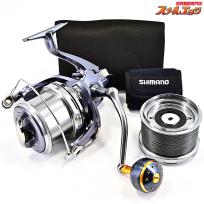 【シマノ】 13パワーエアロ スピンパワー 太糸仕様 夢屋アルミラウンド型パワーハンドルノブM/39mm装着 SHIMANO POWER EARO SPIN PIWER