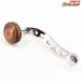 【櫻井漁具】 サクラ S字ウッドパワーハンドル 取付幅内径8mmx5mm ダイワ/アブ用 SAKURA WOOD POWER-HANDLE
