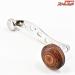 【櫻井漁具】 サクラ S字ウッドパワーハンドル 取付幅内径8mmx5mm ダイワ/アブ用 SAKURA WOOD POWER-HANDLE