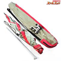 【スノーピーク】 銀閣 パラソル G-220 レッドxグレー ヘラパラソル snowpeak GINKAKU K_170