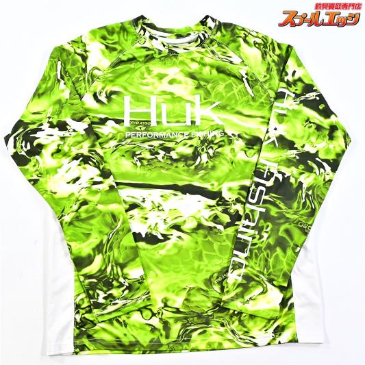【ハック】 Huk Performance Fishing Camo Long Sleeve カラーbiolume サイズS K_060