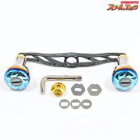 【リブレ】 クランク 120 EF30ノブ装着 ガンメタ/ゴールド ダイワ右用センターナット付 LIVRE CRANK