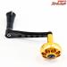 【MCワークス】 90mm BBパワーハンドル ゴールド/ブラック ステラ18000〜30000左用 MC-WORKS BB POWER HANDLE