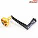 【MCワークス】 90mm BBパワーハンドル ゴールド/ブラック ステラ18000〜30000左用 MC-WORKS BB POWER HANDLE