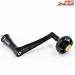 【MCワークス】 90mm BBパワーハンドル ブラック/ブラック ステラ18000〜30000左用 MC-WORKS BB POWER HANDLE