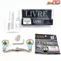 【リブレxフィッシュアロー】 クランク フェザー 100 ファイヤーオーロラ ダイワB1共通&シマノ右用センターナット付 LIVRExFISH-ARROW CRUNK feaher