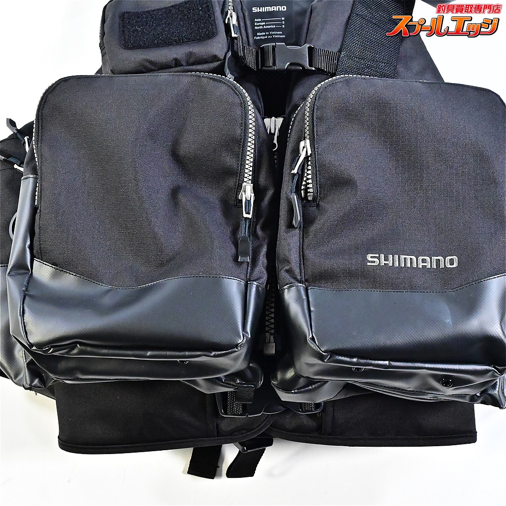 シマノ】 サーフトリッパーベスト VF-275W サイズM ブラック