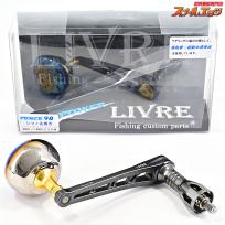 【リブレ】 パワーアーム 98 シマノ13ステラSW8000-14000左巻用 ガンメタP+ゴールドG LIVRE POWER ARM
