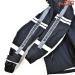 【釣武者】 テクニカルアーム 3レイヤーレインスーツ A01504 ジャケットサイズLL、パンツサイズ3L ブラック/グレー TSURI-MUSYA K_060