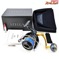 【シマノ】 19ステラ SW14000XG 08ステラSW75mm純正ハンドル&夢屋45mmアルミラウンドノブ装着 SHIMANO STELLA