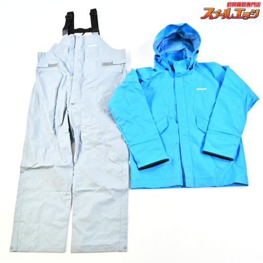 【シマノ】 マリンスーツ RA-301V サイズアジアXL 上下セット ブルー レインウェア 雨具 SHIMANO MARINE K_100