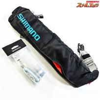 【シマノ】 ライフジャケット ラフトエアジャケット VF-052K ウエストタイプ 膨脹式救命具 ブラック フリーサイズ 2023年5月製造分 桜マーク有 未使用交換カートリッジ付 SHIMANO K_060