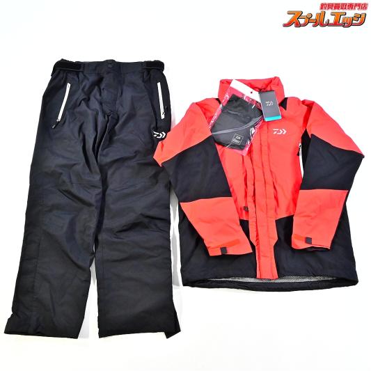 【ダイワ】 レインマックス ハイパーコンビアップ レインスーツ DR-3122 レッド サイズL DAIWA K_100