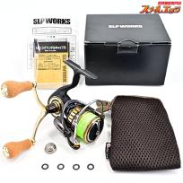 【ダイワxSLPワークス】 19セルテート カスタムボディ LT 2500-XH SLPW EX LT2500Sスプール&RCS22マシンカットライトダブルハンドル90mm&パワーライトコルクノブ装着 DAIWA CERTATE