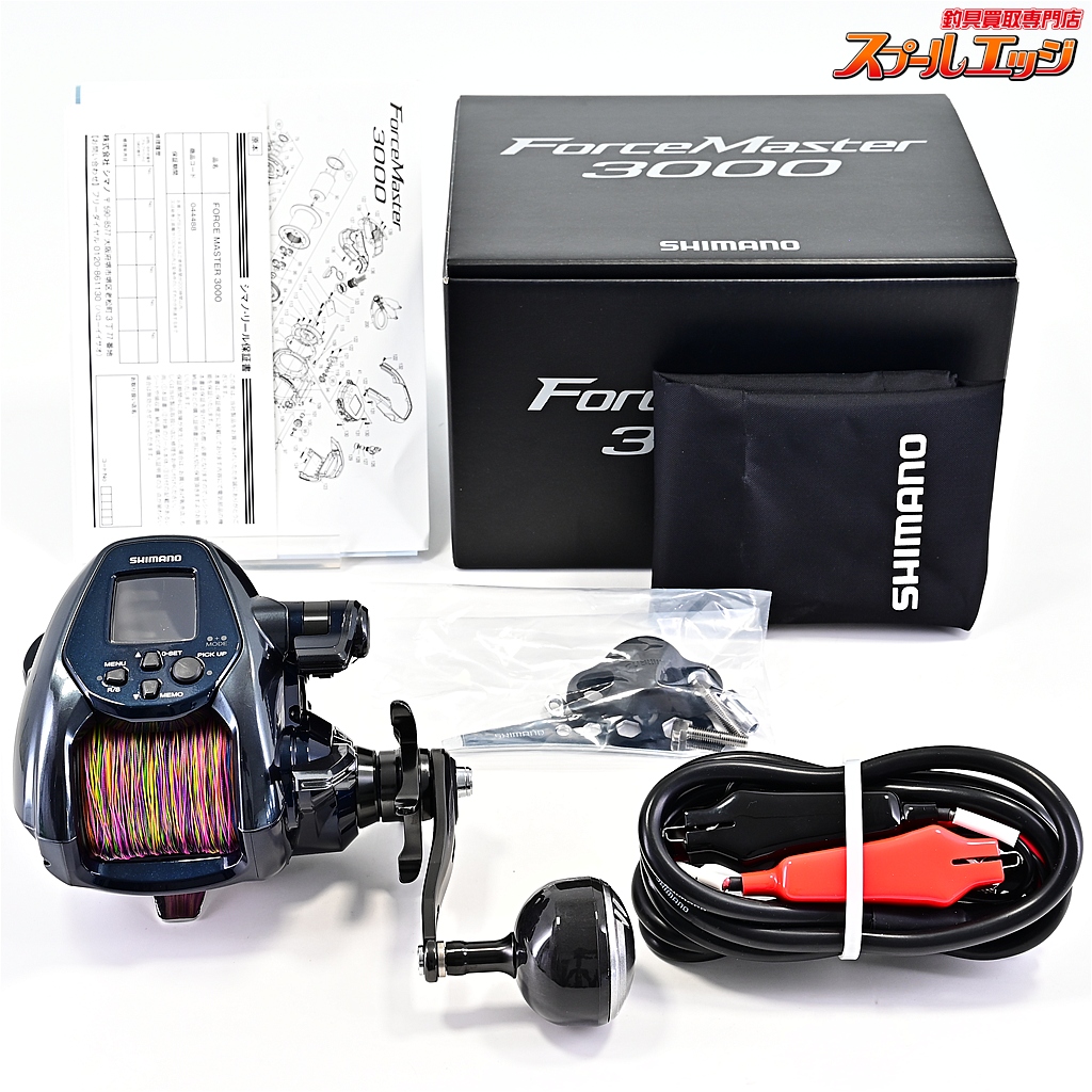 【シマノ】 22フォースマスター 3000 使用距離0km 使用1時間 SHIMANO FORCE MASTER