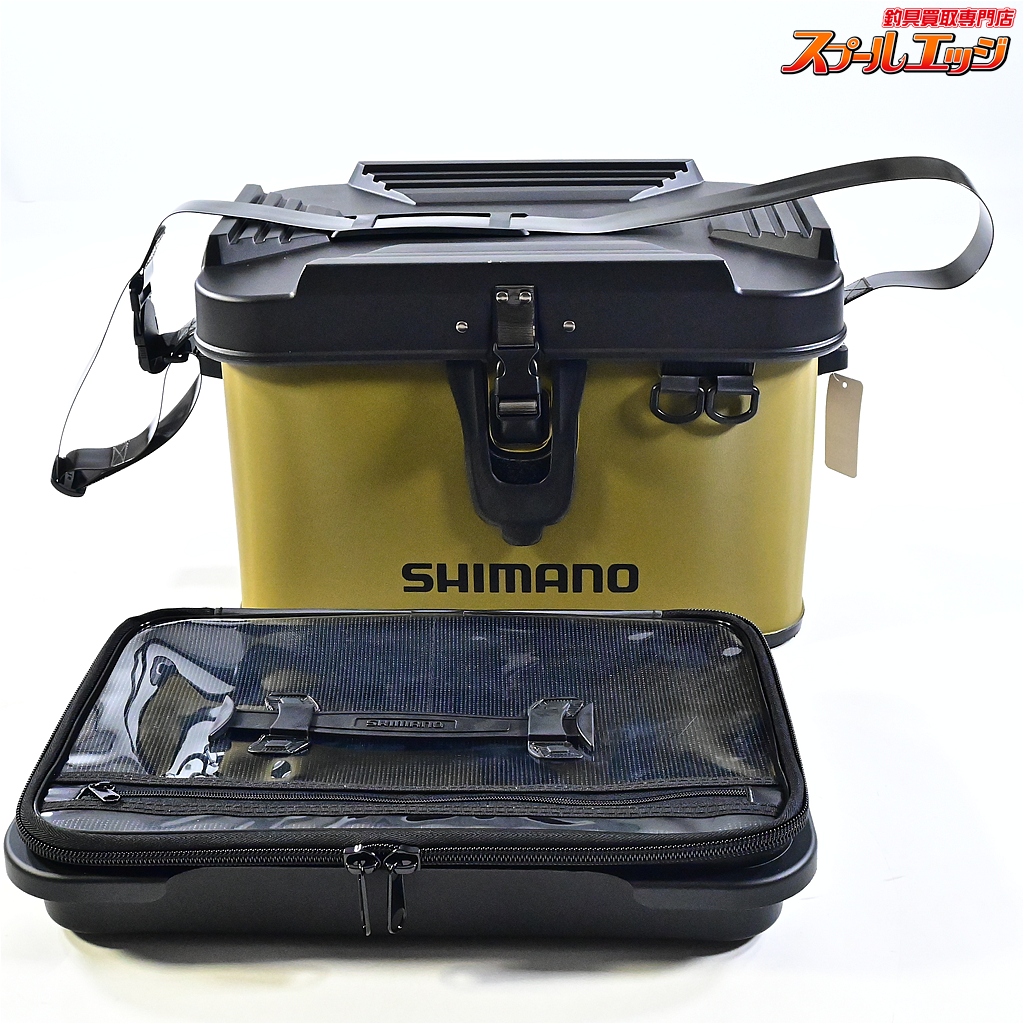 【シマノ】 タックルボートバッグ ハードタイプ BK-001T 27L カーキ SHIMANO TACKLE BOAT BAG K_110