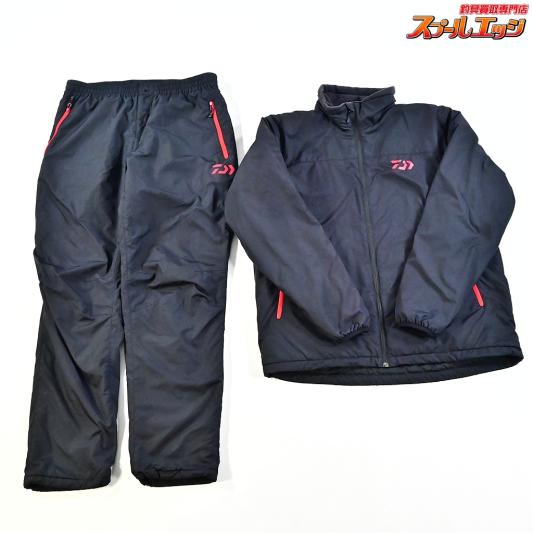 【ダイワ】 ウォームアップスーツ DI-5207 上下セット ブラック サイズXL DAIWA WARM UP SUIT K_060