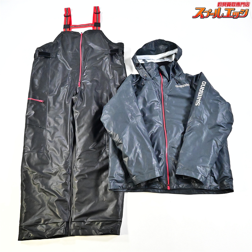 【シマノ】 マリンコールドウェザースーツEX RB-035N グレーブラック サイズアジア2XL SHIMANO K_060