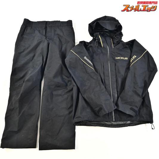 【シマノ】 ネクサス DSレインスーツ RA-125U ブラック サイズアジアL SHIMANO NEXUS K_060
