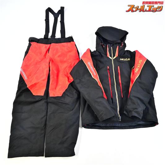 【シマノ】 ネクサス ゴアテックス ウォームスーツ RB-119T 上下セット サイズアジアL レッド SHIMANO NEXUS GORE-TEX K_060