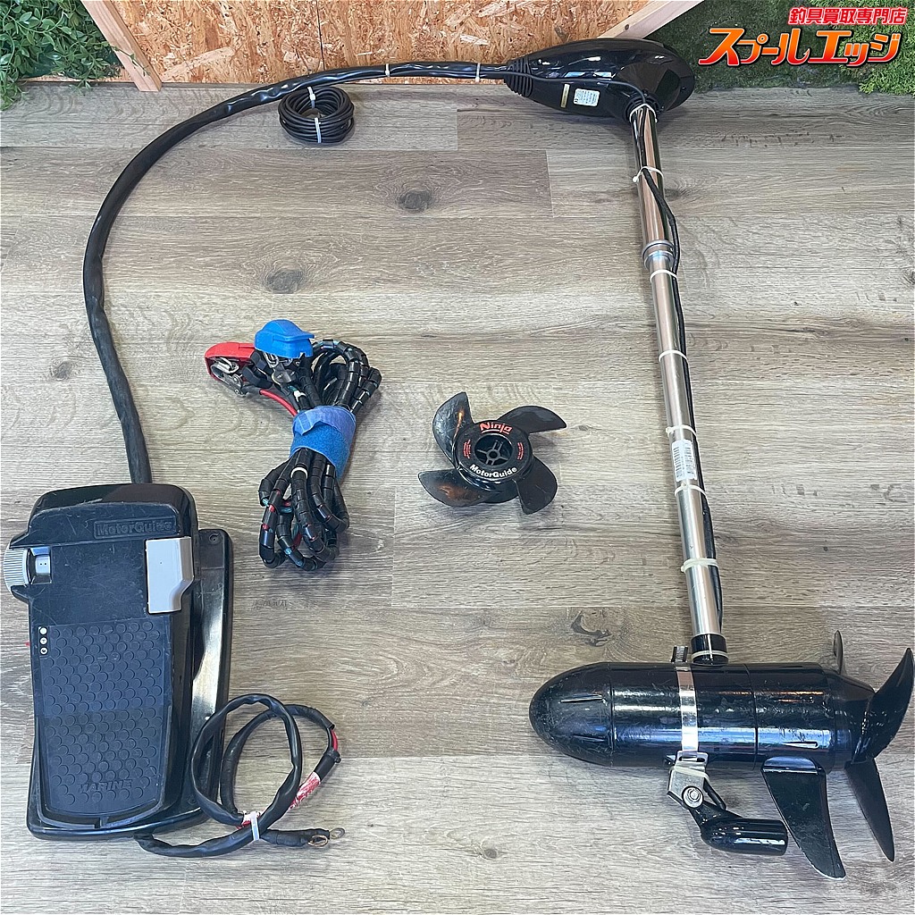 【モーターガイド】 FW FB 46ポンド 5段階 12V シャフト約32インチ 振動子付き Motor guide K_300