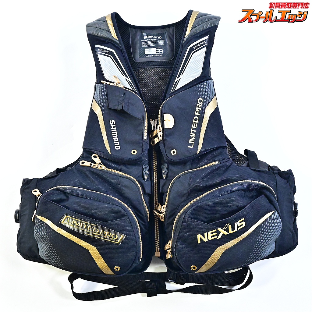 【シマノ】 ネクサス リミテッドプロ リフレクトフローティングベスト VF-112R サイズアジアL リミテッドブラック SHIMANO NEXUS LIMITED PRO K_100